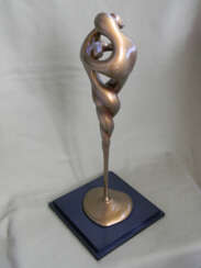 Love is Life (Small Two Lovers Entwined Bronze statues statuettes)