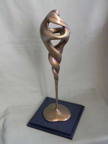 “Love is Life (Small Two Lovers Entwined Bronze statues statuettes)” Plastic Molding Romanticism Allegory 2010 - photo 2