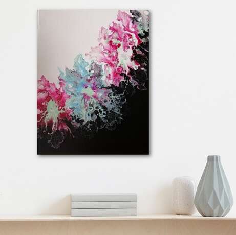 Painting “Flower dance”, Canvas, Acrylic paint, Abstractionism, Landscape painting, 2020 - photo 1