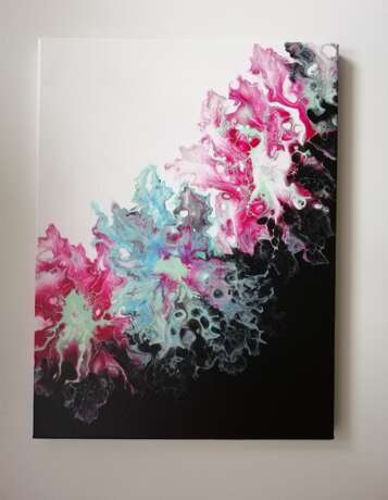 Painting “Flower dance”, Canvas, Acrylic paint, Abstractionism, Landscape painting, 2020 - photo 2