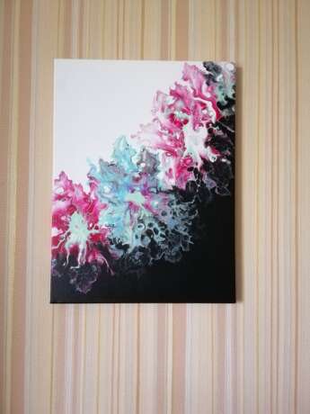 Painting “Flower dance”, Canvas, Acrylic paint, Abstractionism, Landscape painting, 2020 - photo 3