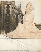 Wrapped Monument to Vittorio Emanuele, Project for Piazza del Duomo, Milano 1975 