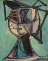 Ritratto su fondo azzurro 1948-49