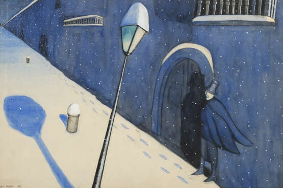 Dino Buzzati. Uomo in una notte di neve 1926 - фото 1