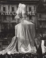 Wrapped Monument to Vittorio Emanuele, Project for Piazza del Duomo, Milano 1975