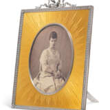 Faberge. A GUILLOCHÉ ENAMEL SILVER-MOUNTED PHOTOGRAPH FRAME - photo 1