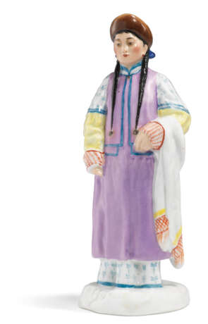 A PORCELAIN FIGURE OF A BURYAT WOMAN FROM THE ‘PEOPLES OF RUSSIA’ SERIES - фото 2