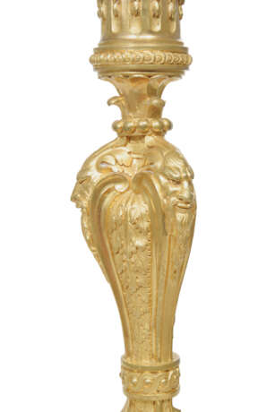 A PAIR OF FRENCH ORMOLU CANDLESTICKS - фото 4