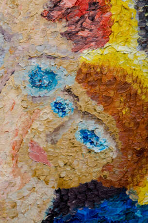 МАМА Canvas Oil paint Abstract art Mythological painting 2012 - photo 2