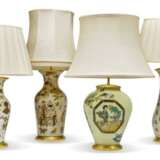FOUR DECALCOMANIA LAMPS - photo 1