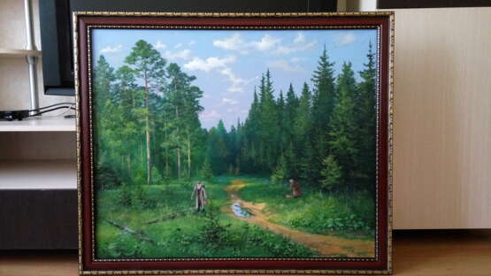 После дождя. Canvas Oil paint Realism Landscape painting 1918 - photo 1