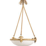 A FRENCH ORMOLU AND ALABASTER HANGING LAMP - фото 1