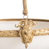 A FRENCH ORMOLU AND ALABASTER HANGING LAMP - photo 2