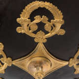 A SWEDISH ORMOLU AND PATINATED-BRONZE FOUR-LIGHT CHANDELIER - фото 3