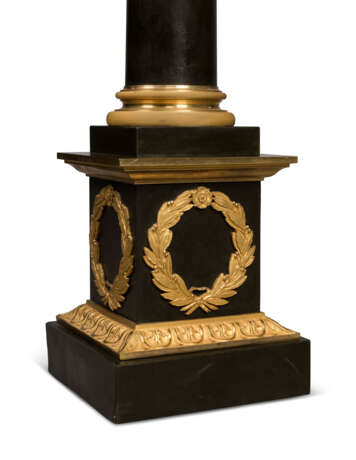 A LARGE NORTH EUROPEAN ORMOLU AND PATINATED-BRONZE CANDELABRUM, MOUNTED AS A LAMP - photo 3