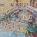 Gemälde „Die Brücke. Venedig.“, Leinwand, Ölfarbe, Realismus, Landschaftsmalerei, 2014 - Foto 1