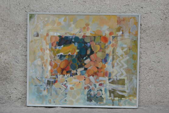 Windows Leinwand Ölfarbe Abstrakte Kunst Landschaftsmalerei 2002 - Foto 2