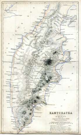 Карта Камчатки по А. Эрману - фото 1