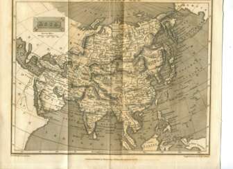 Географическая карта Азии. 1827 год