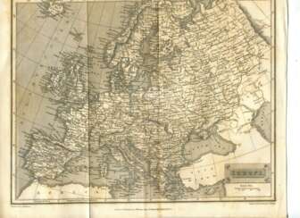 Карта Европы. Дата - 1827