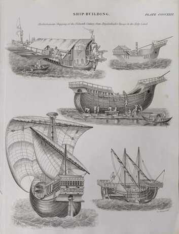  Кораблестроение в 15 веке. 1840 г - фото 1