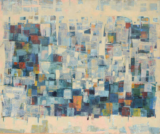 Painting “Rhythms”, Canvas, Oil paint, Abstractionism, Landscape painting, 2003 - photo 1