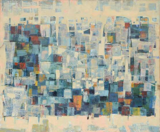 Painting “Rhythms”, Canvas, Oil paint, Abstractionism, Landscape painting, 2003 - photo 2