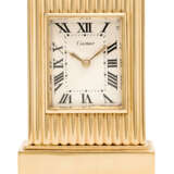 Cartier. RETRO GOLD AND EBONY DESK CLOCK, CARTIER - Foto 1