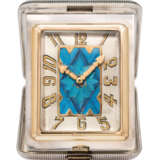 Cartier. KINGFISHER FEATHER AND ONYX CLOCK, CARTIER - Foto 1