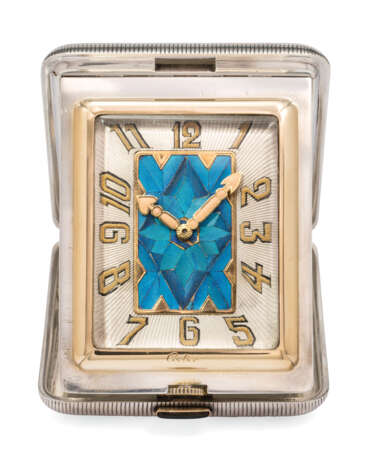 Cartier. KINGFISHER FEATHER AND ONYX CLOCK, CARTIER - Foto 1