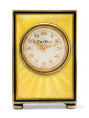 BELLE EPOQUE ENAMEL 'MIGNONETTE' CLOCK, CARTIER