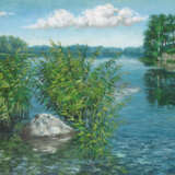Painting “Sunny on the lake”, Canvas, Oil paint, Realist, Landscape painting, 2005 - photo 1