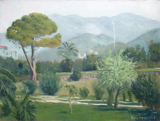 Gemälde „Die südlichen Berge“, Leinwand, Ölfarbe, Realismus, Landschaftsmalerei, 2011 - Foto 1