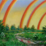Painting “five rainbows..sleep”, Canvas, Oil paint, Realist, Landscape painting, 2014 - photo 1