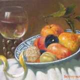 Painting “fruit”, Canvas, Oil paint, Realist, Still life, 2008 - photo 1