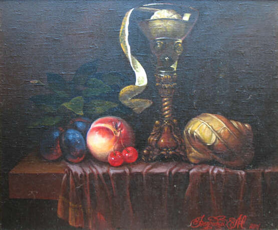 Painting “still life in Dutch style”, Canvas, Oil paint, Realist, Still life, 2001 - photo 1