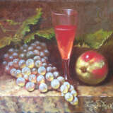 Painting “naturmort with grapes”, Canvas, Oil paint, Realist, Still life, 2005 - photo 1