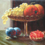 Painting “Vase with grapes”, Canvas, Oil paint, Realist, Still life, 2006 - photo 1