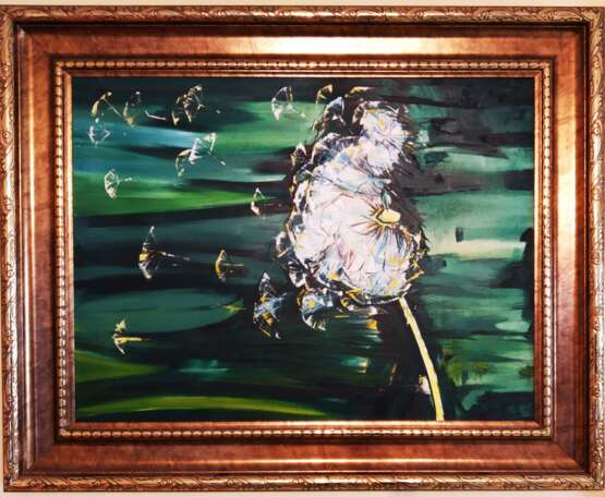 Painting “Dandelion”, Canvas, Oil paint, Impressionist, Landscape painting, 1982 - photo 1