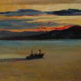 Морской пейзаж Canvas Oil paint Socialist realism Marine art 1980-90 - photo 3