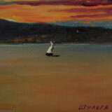 Морской пейзаж Canvas Oil paint Socialist realism Marine art 1980-90 - photo 4