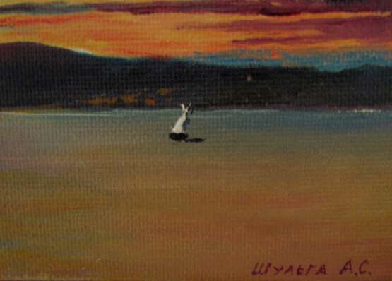 Морской пейзаж Canvas Oil paint Socialist realism Marine art 1980-90 - photo 4