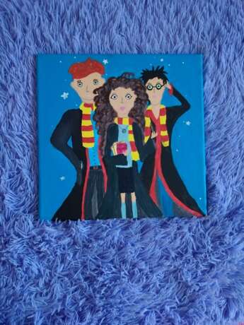 Painting “Harry Potter. Favorite trio”, Canvas, Acrylic paint, Contemporary art, 2019 - photo 1
