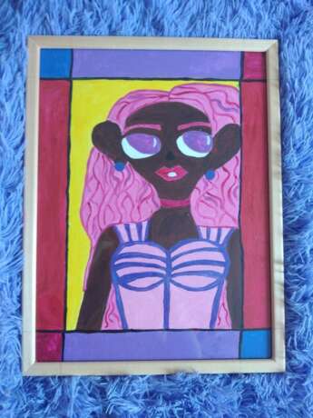 Painting “Candy girl”, Canvas, Acrylic paint, Fantasy, 2020 - photo 1