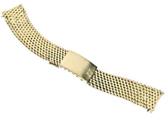 Armbanduhr: massives, goldenes Armbanduhrenband der Marke Omega, vintage