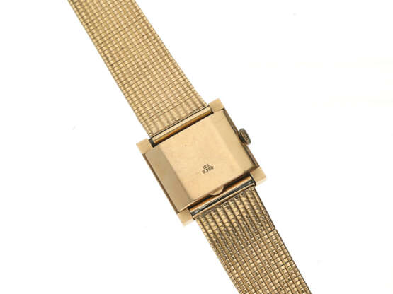 Armbanduhr: ausgefallene vintage Damenuhr der Marke Movado aus 18K Gold, 60er Jahre, Originalbox - photo 4