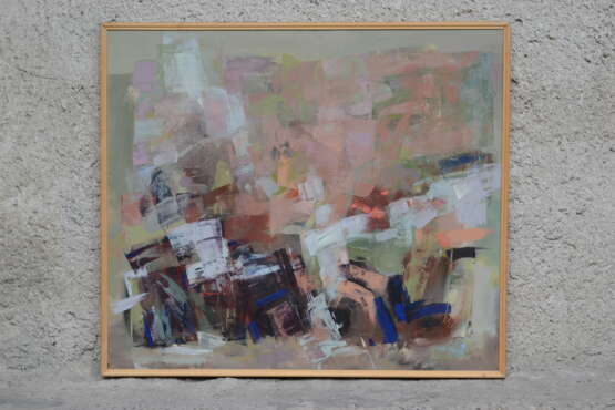Painting “Confluences”, Canvas, Oil paint, Abstractionism, Landscape painting, 2003 - photo 2