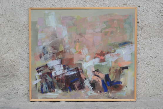 Painting “Confluences”, Canvas, Oil paint, Abstractionism, Landscape painting, 2003 - photo 3
