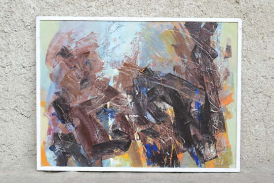 Gemälde „Folgen“, Leinwand, Ölfarbe, Abstractionismus, Landschaftsmalerei, 2004 - Foto 2
