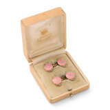 Faberge, Peter Carl. Faberge. A PAIR OF JEWELLED AND GUILLOCHÉ ENAMEL GOLD CUFFLINKS - Foto 1